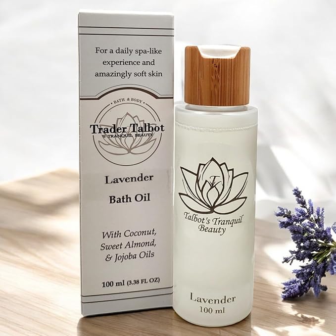 Lavender Bath Oil with Coconut, Sweet Almond & Jojoba Oils