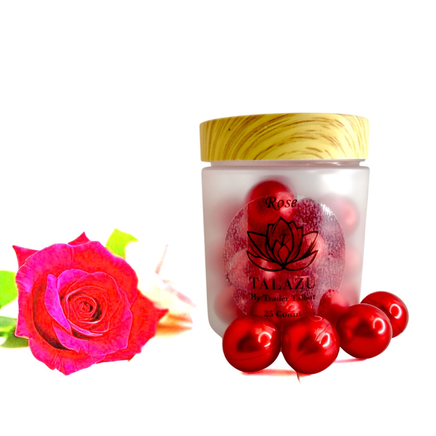 Rose Aromatherapy Bath Pearls (25 Count)