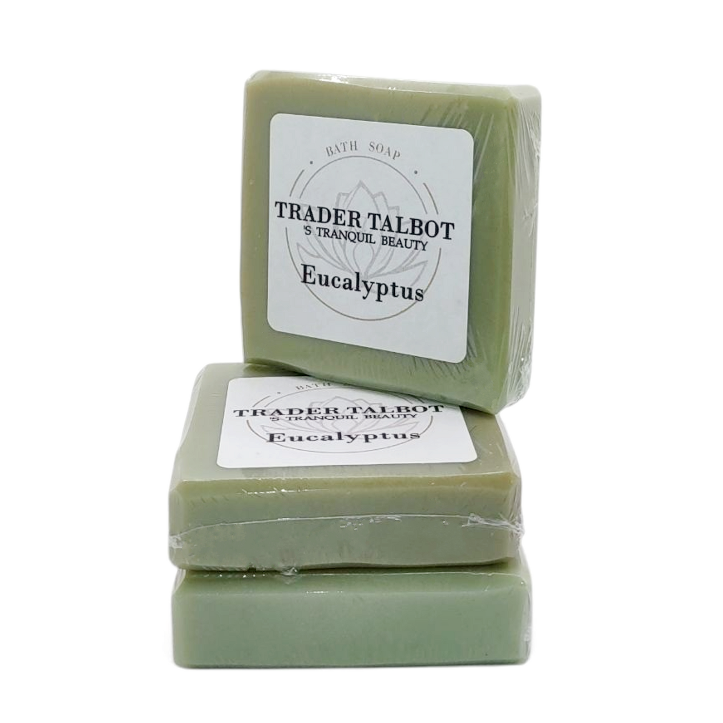 Eucalyptus Scented Coconut Oil and Goats Milk Handmade Bath Soap