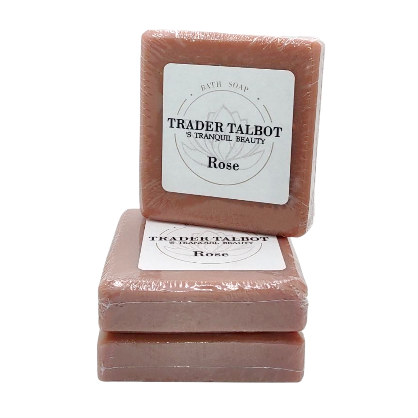 Rose Scented Coconut Oil and Goats Milk Handmade Bath Soap
