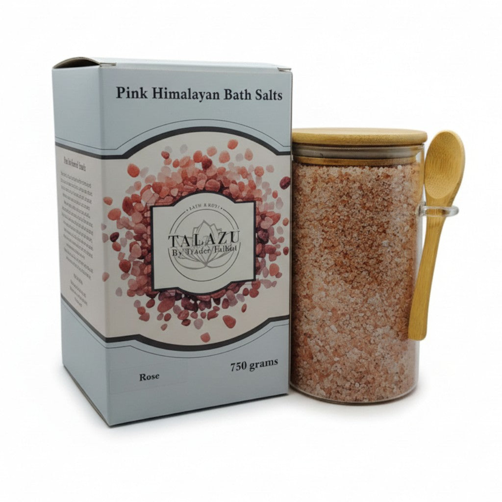 Rose Aromatherapy Pink Himalayan Bath Salt (Bath Soak), Gift Ready with Reusable Bamboo lid Glass jar