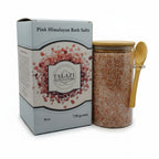 Rose Aromatherapy Pink Himalayan Bath Salt (Bath Soak), Gift Ready with Reusable Bamboo lid Glass jar