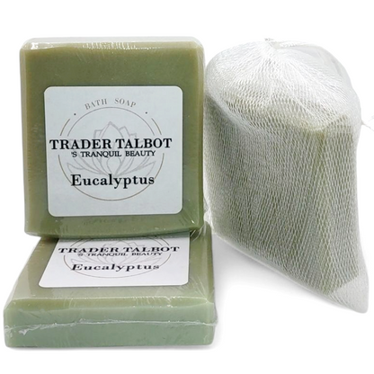 Eucalyptus Scented Coconut Oil and Goats Milk Handmade Bath Soap