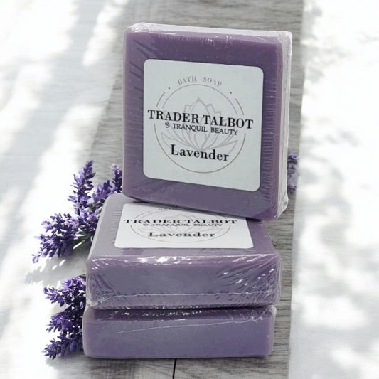 Lavender Scented Coconut Oil and Goats Milk Handmade Bath Soap