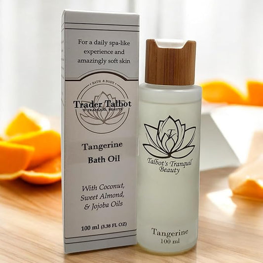 Tangerine Bath Oil with Coconut, Sweet Almond & Jojoba Oils