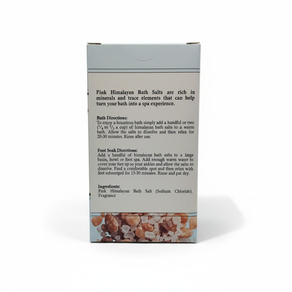 Vanilla Aromatherapy Pink Himalayan Bath Salt (Bath Soak), Gift Ready with Reusable Bamboo lid Glass jar